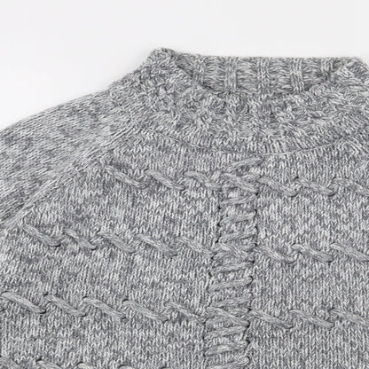 Image Womens Green High Neck  Acrylic Pullover Jumper Size 12