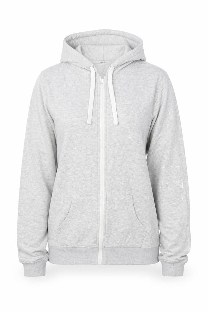 George Womens Grey Crew Neck  Polyester Full Zip Jumper Size 14