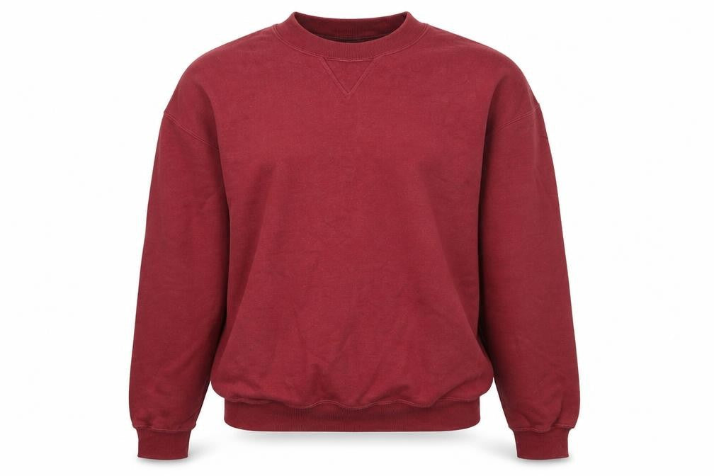 Marks & Spencer Womens Red Mock Neck  Cotton Pullover Jumper Size S