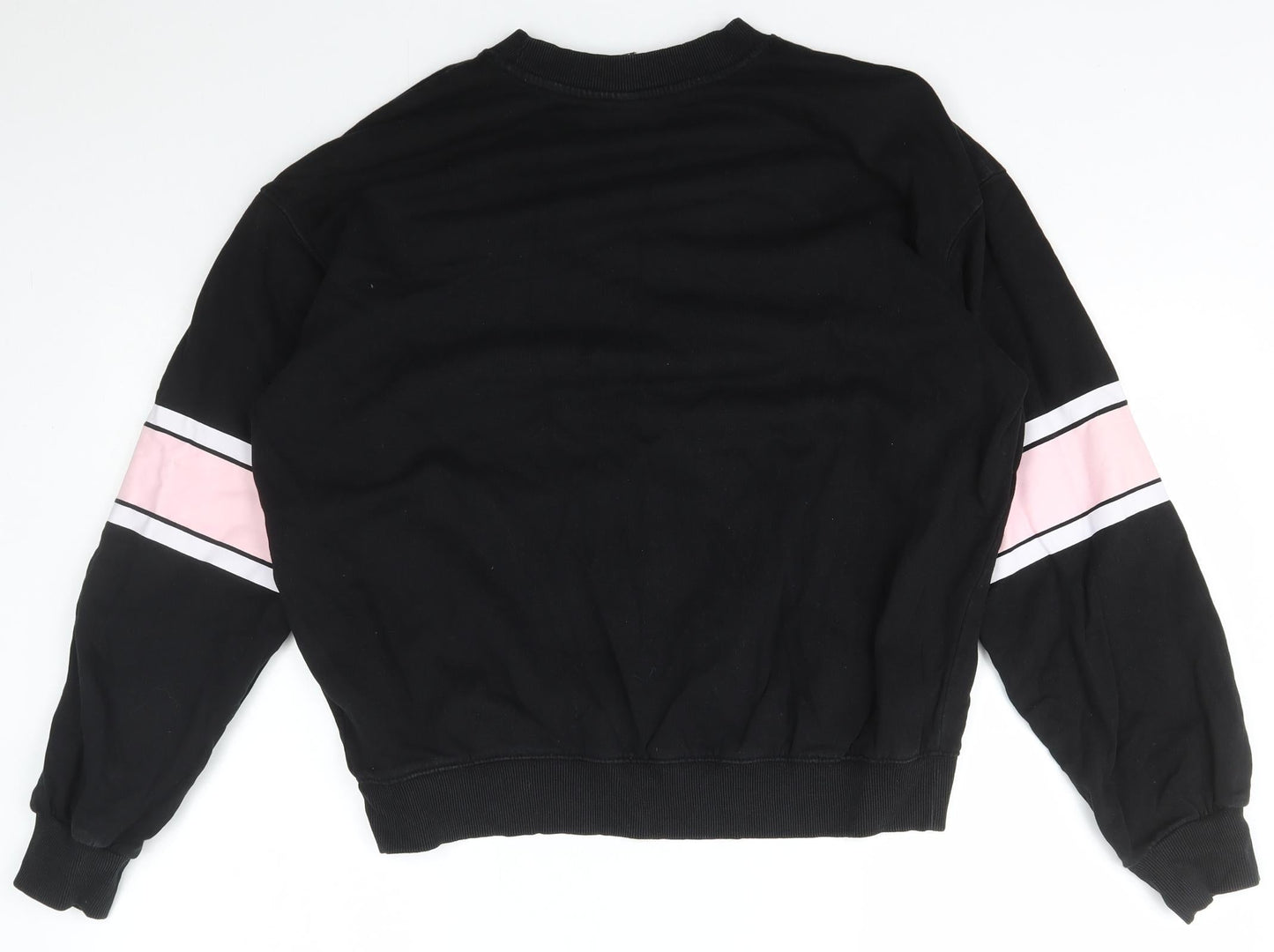 H&M Womens Black Mock Neck  Cotton Pullover Jumper Size M