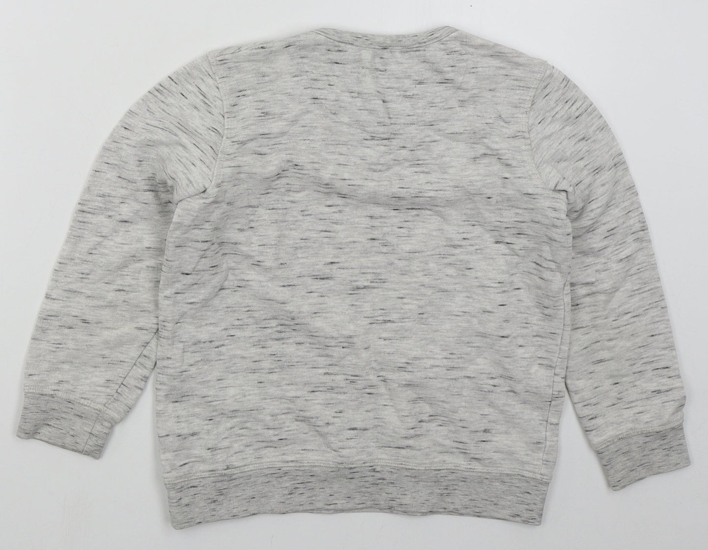 Lily & Dan Boys Grey  Cotton Pullover Sweatshirt Size 9-10 Years  Pullover