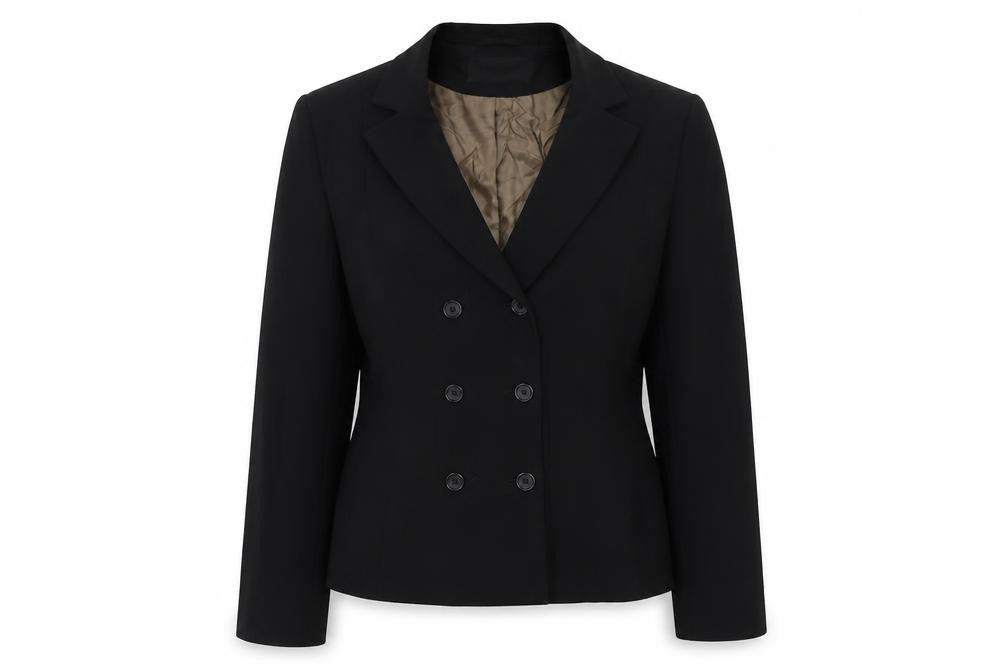 Minuet Womens Black  Polyester Jacket Suit Jacket Size 10