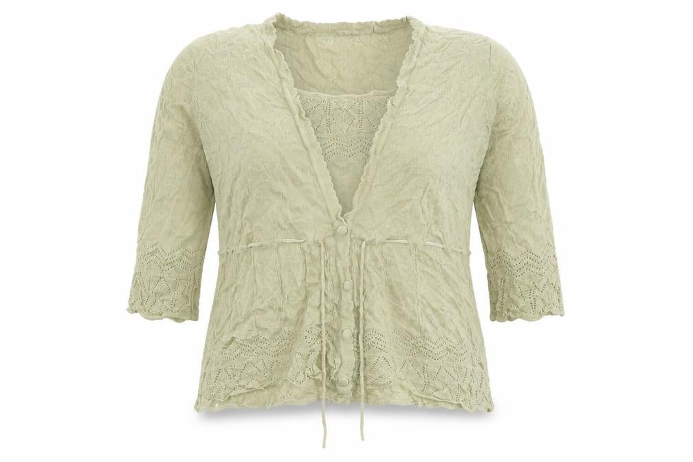 Special Collection Womens Beige Round Neck  Acrylic Pullover Jumper Size 24