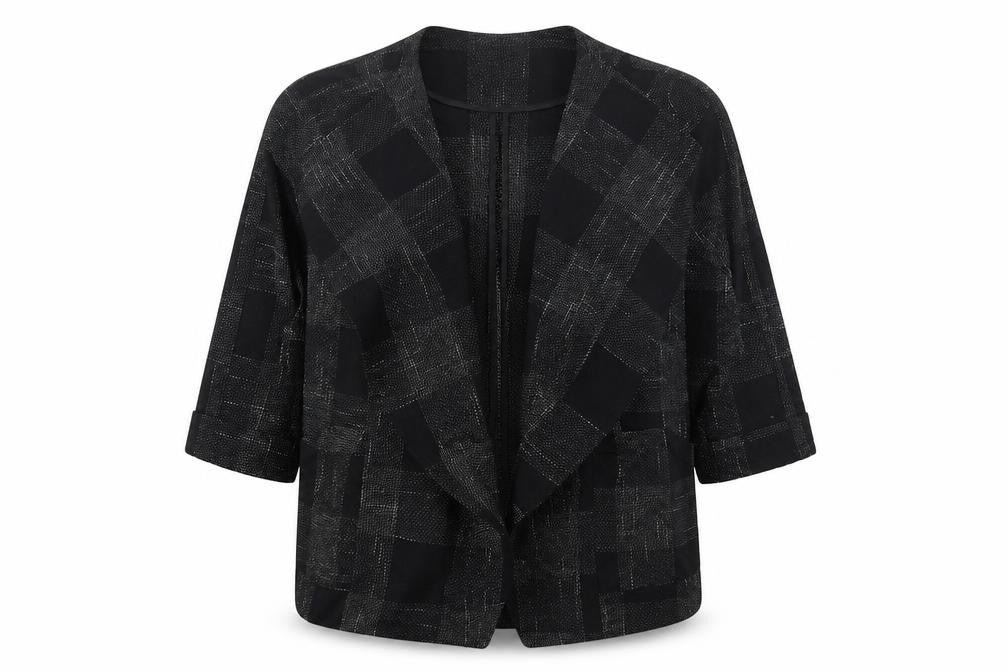 Atmosphere Womens Grey Check  Jacket  Size 12