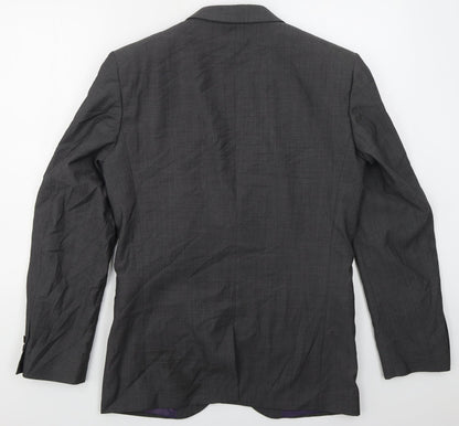 Next Mens Grey  Wool Jacket Suit Jacket Size 38