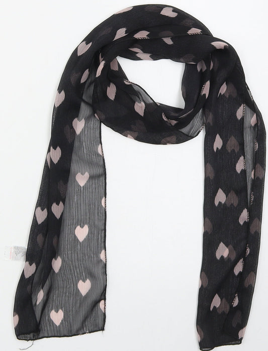 New Look Womens Black  Polyester  Scarf    - Hearts