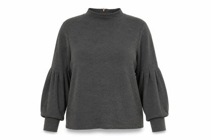 Savannah Miller Womens Grey High Neck  Polyester Pullover Jumper Size 16
