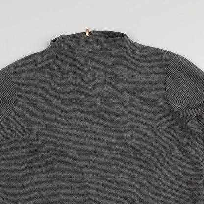 Savannah Miller Womens Grey High Neck  Polyester Pullover Jumper Size 16