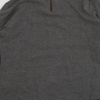 Savannah Miller Womens Grey High Neck  Polyester Pullover Jumper Size 16