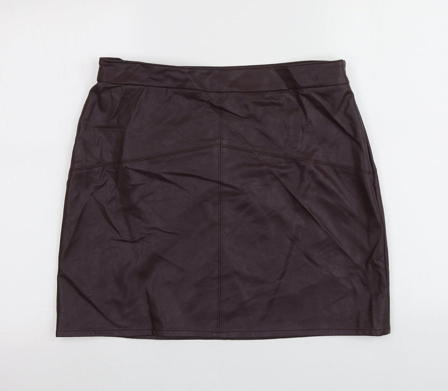 Papaya Womens Purple  Viscose Mini Skirt Size 4