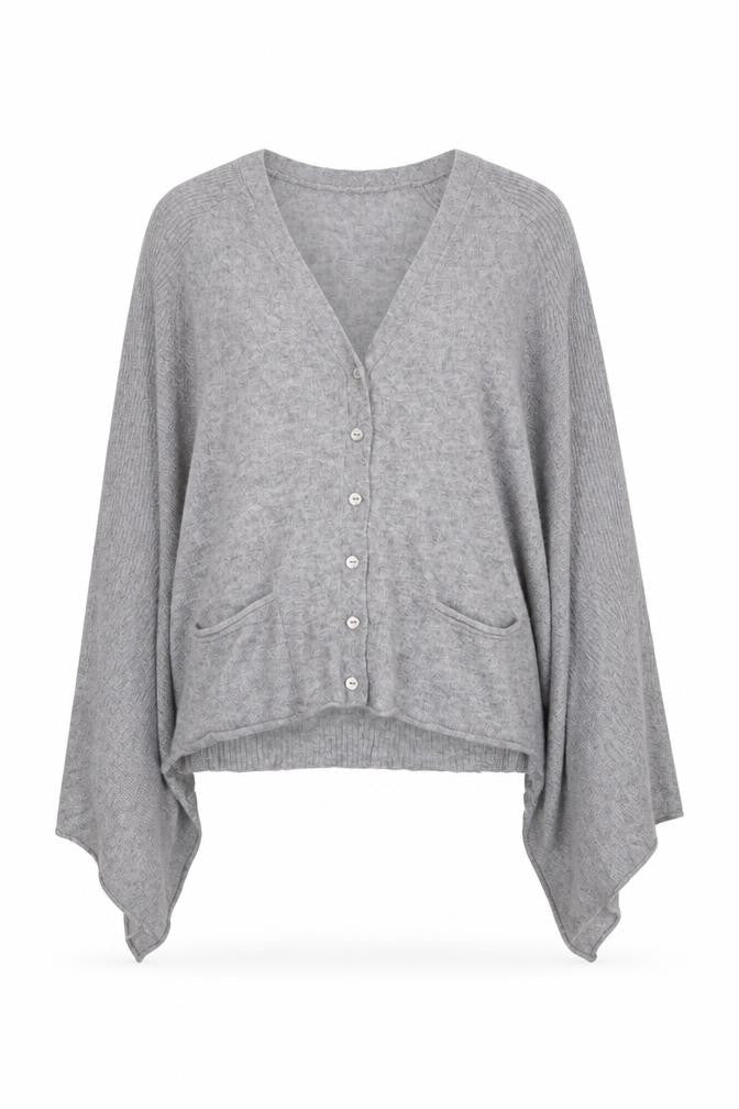 NEXT Womens Grey V-Neck  Nylon Cardigan Jumper Size 8