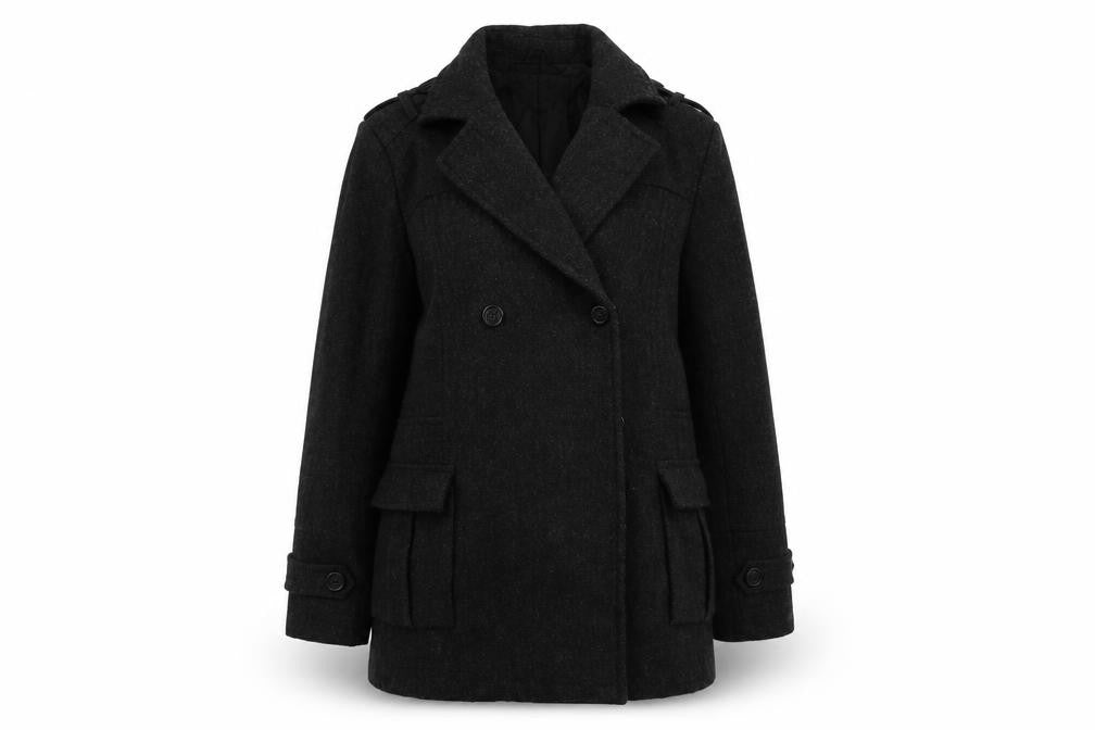 Kurt Muller Womens Grey   Overcoat Coat Size M