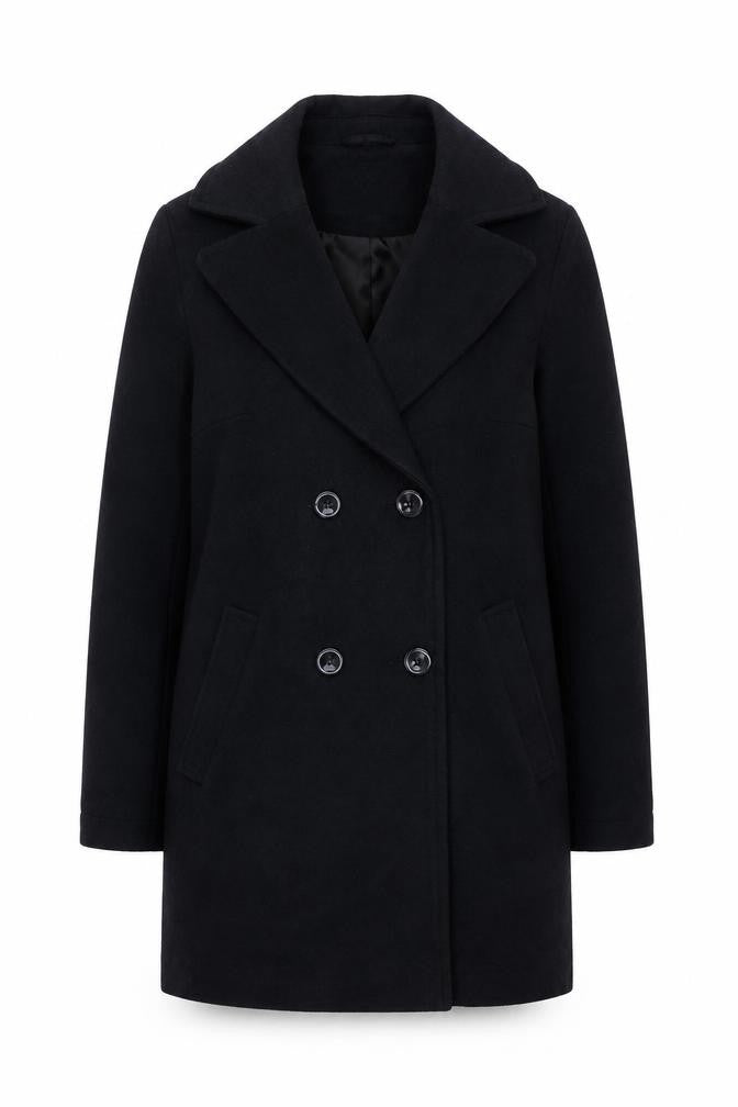 George Womens Blue   Overcoat Coat Size 8