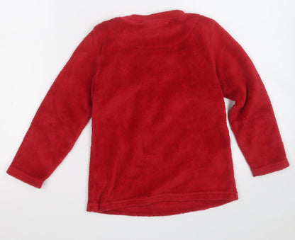 Preloved Primark Boys Red  Polyester Pullover Sweatshirt Size 10 Years   - Storm Trooper Star Wars - Back