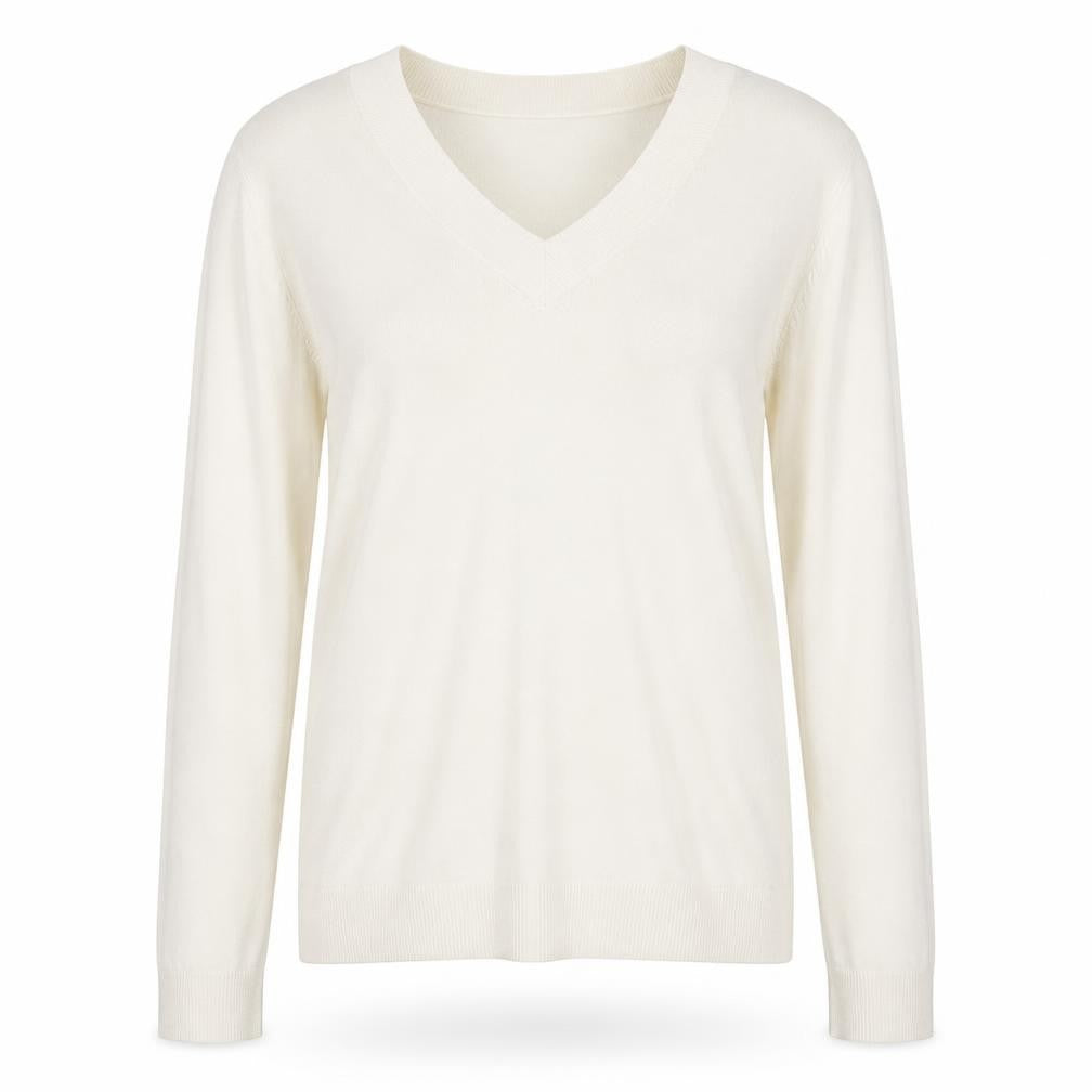 BHS Womens Yellow V-Neck  Acrylic Pullover Jumper Size 14