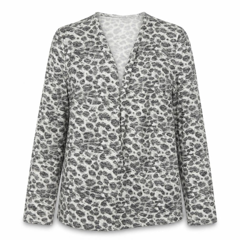 Atmosphere Womens Multicoloured V-Neck Animal Print Polyester Cardigan Jumper Size 10