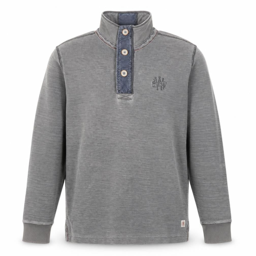 Stuff & Co Mens Grey  Cotton Pullover Sweatshirt Size M