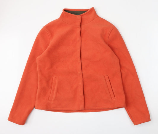Principles Womens Orange  Polyester Pullover Sweatshirt Size 14  Snap