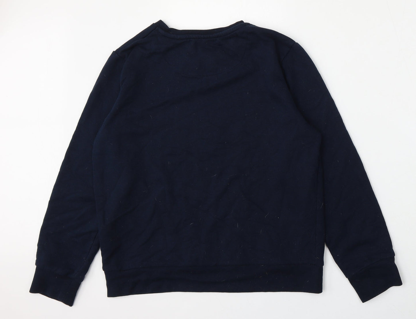 Brave Soul Mens Blue  Cotton Pullover Sweatshirt Size M