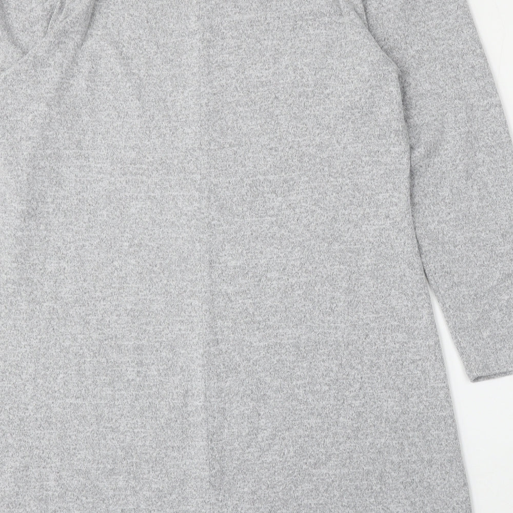 George Womens Grey Round Neck  Polyester Pullover Jumper Size 18