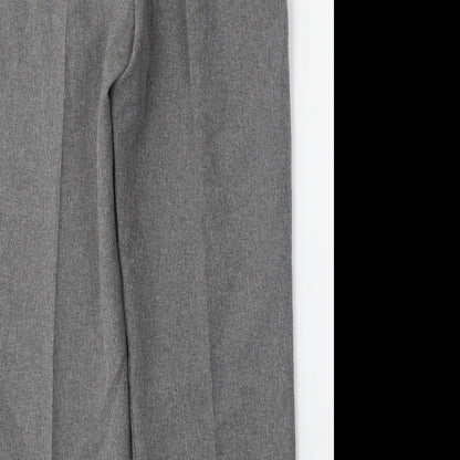 Mia Moda Womens Grey  Polyester Trousers  Size 10 L24 in Regular