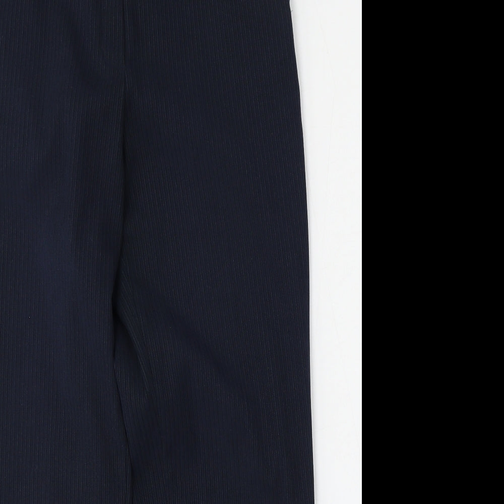 Brandtex Womens Blue  Polyester Trousers  Size 32 L28 in Regular