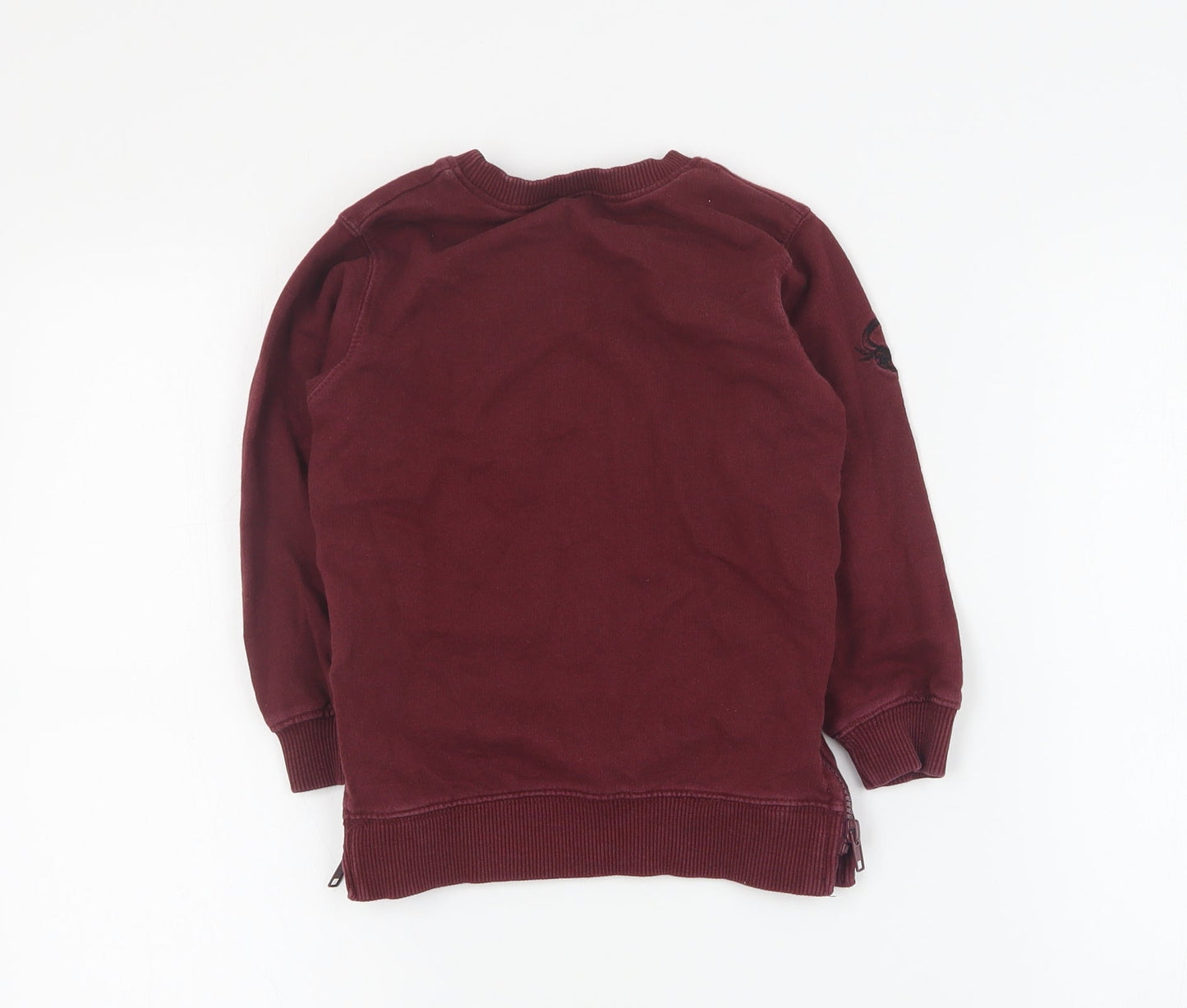 Matalan Boys Red  Cotton Pullover Sweatshirt Size 3-4 Years  Pullover