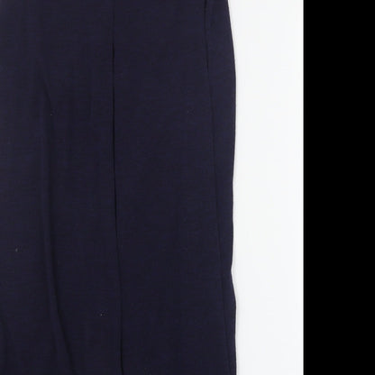 River Island Womens Blue  Polyester Basic Tank Size 10 Round Neck