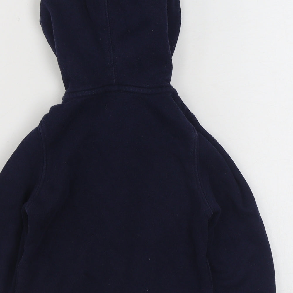Gap Girls Blue  100% Cotton Full Zip Hoodie Size 3 Years  Zip