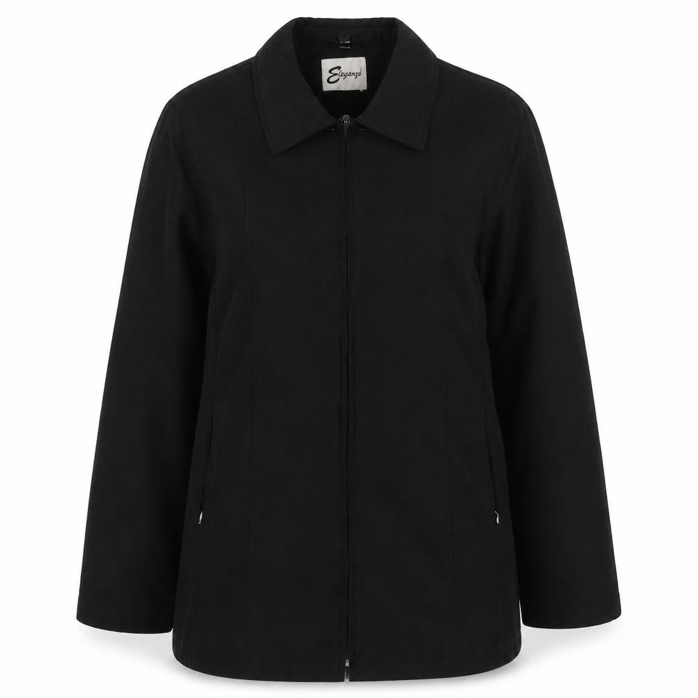 Elegance Womens Black   Jacket  Size 12  Zip