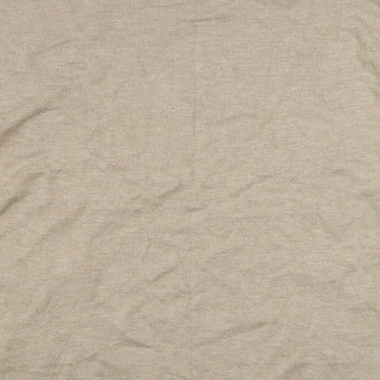 Gallery Womens Beige Round Neck  Viscose Pullover Jumper Size M