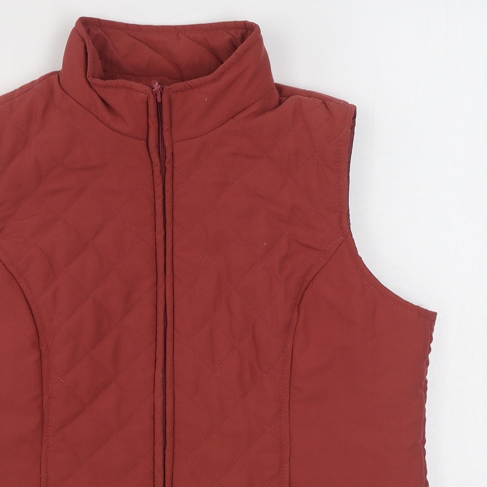 EWM Womens Pink   Gilet Coat Size S  Zip