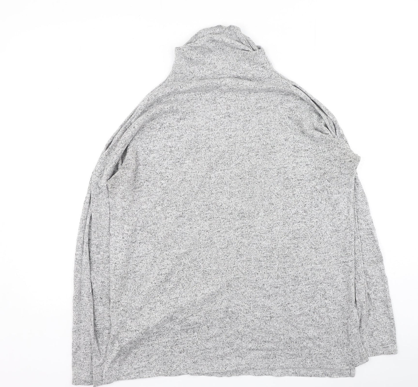 Deane & White Womens Grey High Neck  Rayon Pullover Jumper Size M