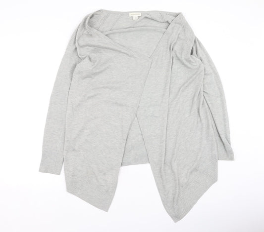Monsoon Womens Grey Round Neck  Polyester Cardigan Jumper Size 12