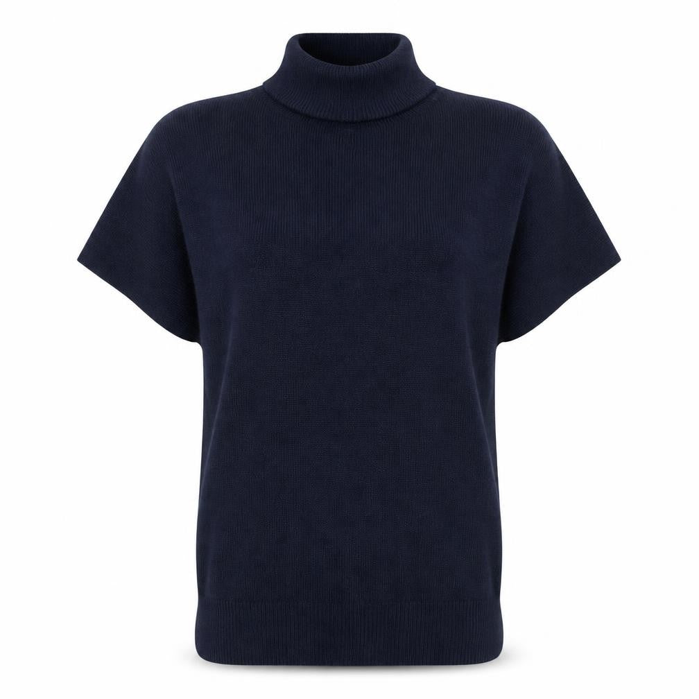 Very  Womens Blue High Neck  Acrylic Pullover Jumper Size 8