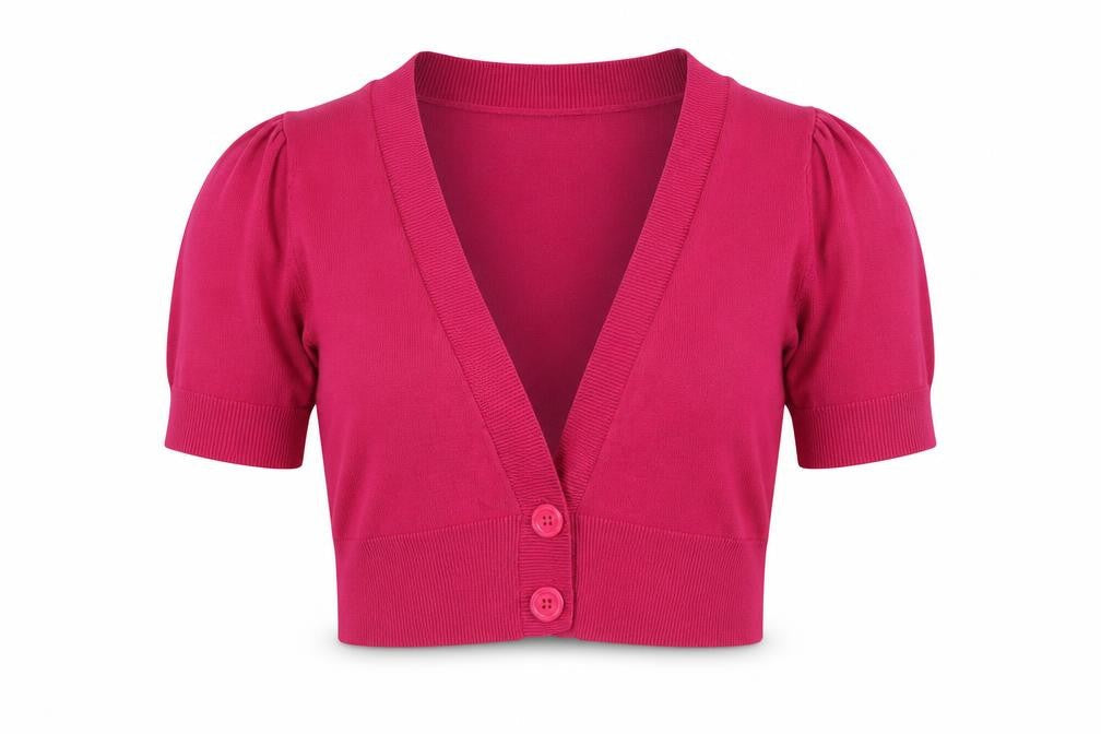F&F Womens Pink V-Neck  Viscose Cardigan Jumper Size 8