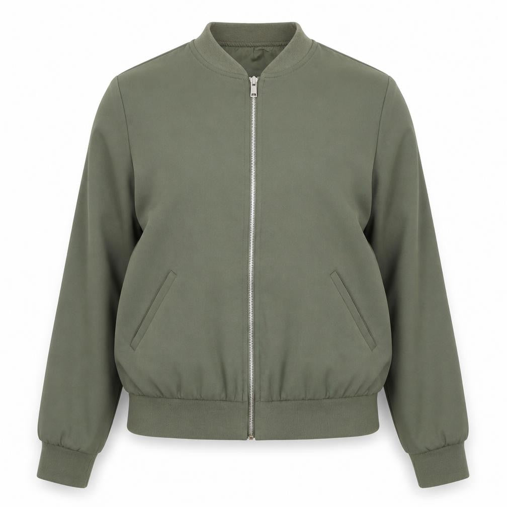F&F Womens Green Round Neck  Polyester Full Zip Jumper Size 12