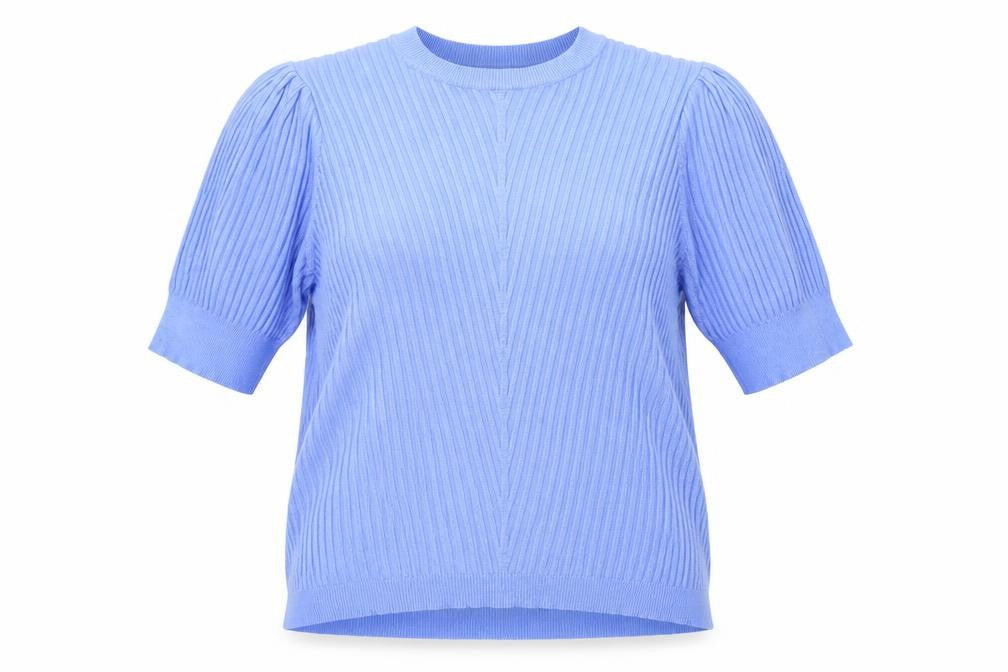 Marks & Spencer Womens Blue Crew Neck  Viscose Pullover Jumper Size 14