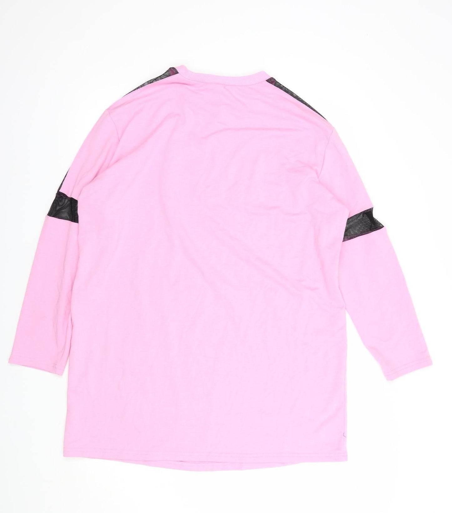 SheIn Womens Pink  Polyester Tunic Sweatshirt Size M  Pullover - Forever Young