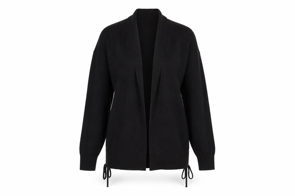 George Womens Black Collared  Viscose Cardigan Jumper Size 8