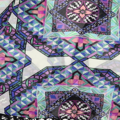 Preloved Atmosphere Womens Multicoloured Geometric Polyester Kimono Blouse Size S V-Neck - Label
