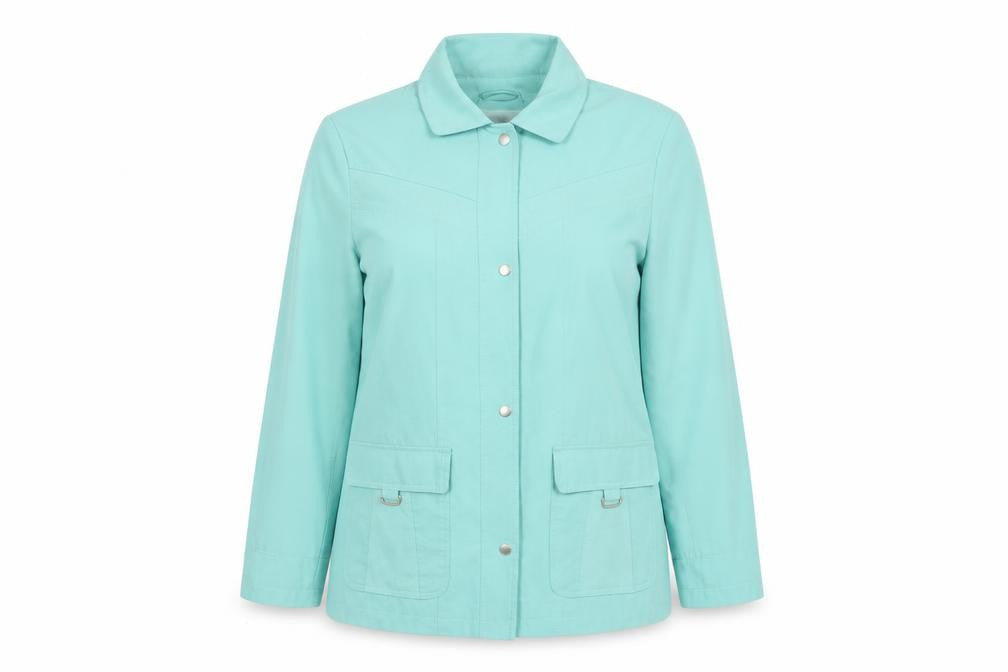 EWM Womens Green   Pea Coat Coat Size 16  Snap