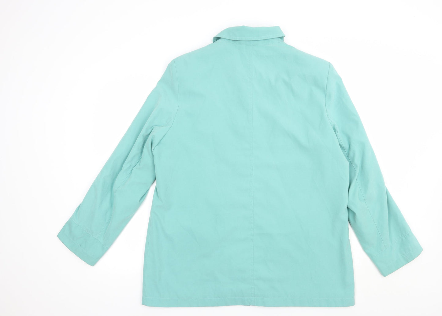 EWM Womens Green   Pea Coat Coat Size 16  Snap