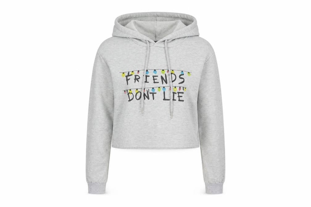 SheIn Womens Grey  Polyester Pullover Hoodie Size XS  Pullover - Friends