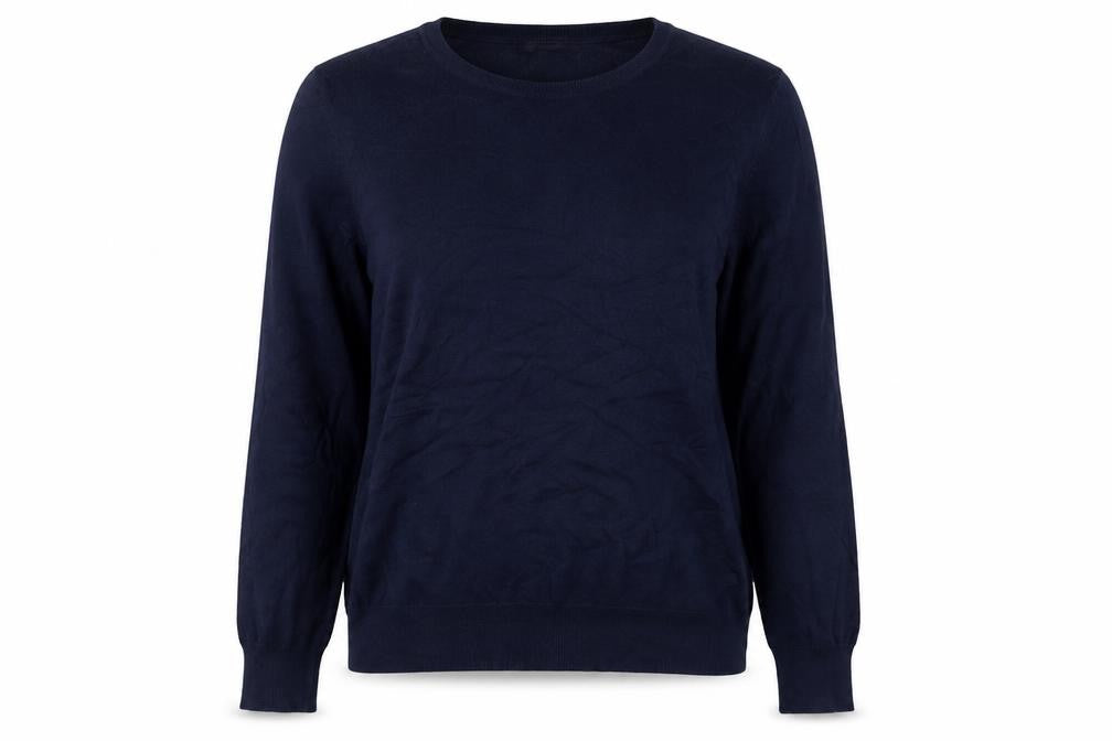George Womens Blue Crew Neck  Viscose Pullover Jumper Size 14