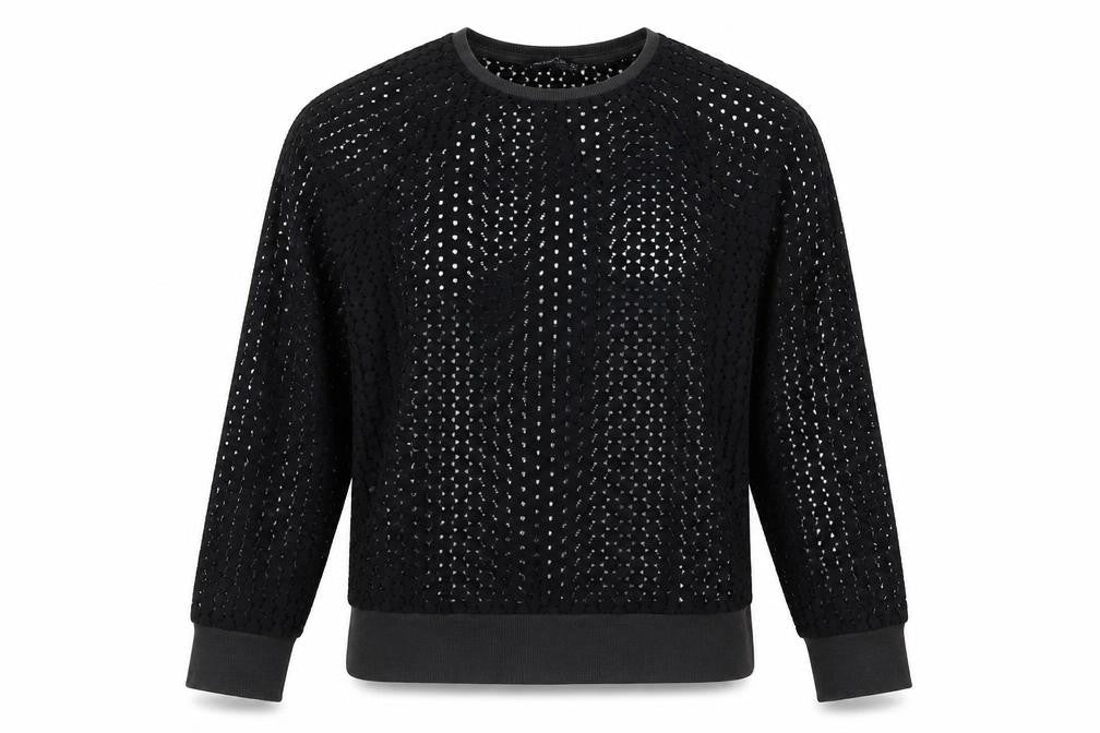 Atmosphere Womens Black  Polyester Pullover Sweatshirt Size 8  Pullover