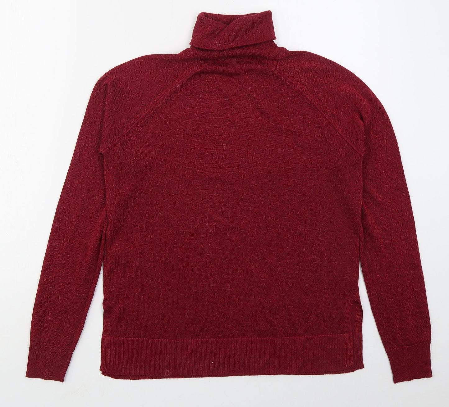 NEXT Womens Pink Roll Neck  Viscose Pullover Jumper Size 8