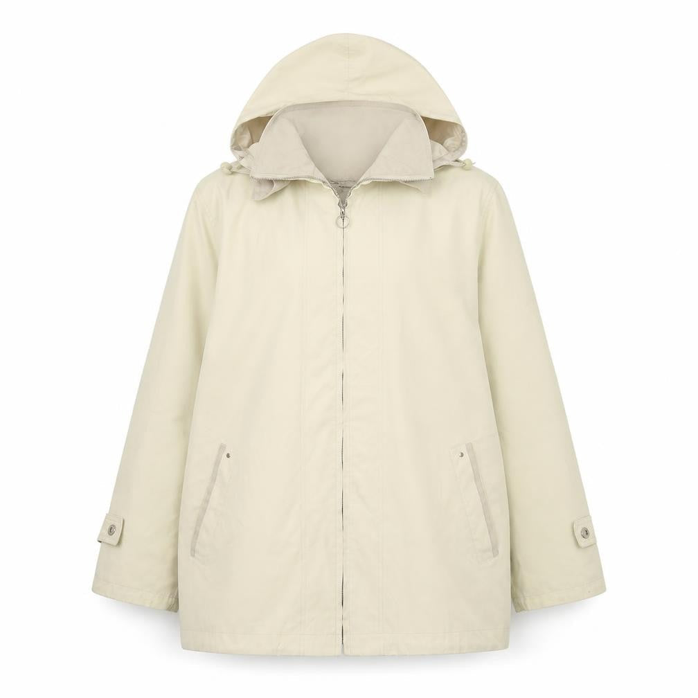 Mountain Pass Womens Ivory   Overcoat Coat Size 12  Zip