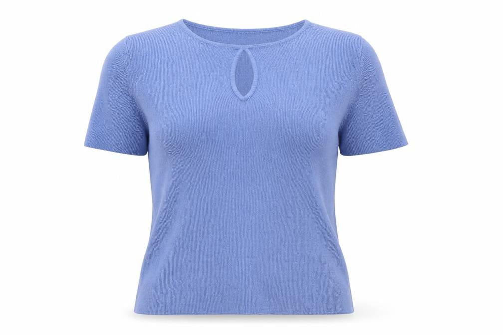 Essentials Womens Blue Round Neck  Acrylic Vest Jumper Size 14   - 14-16