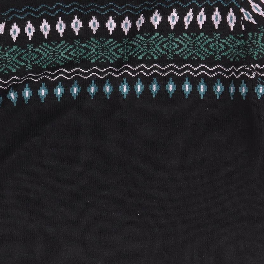 Casual Comfort Womens Black Collared  Acrylic Cardigan Jumper Size 18